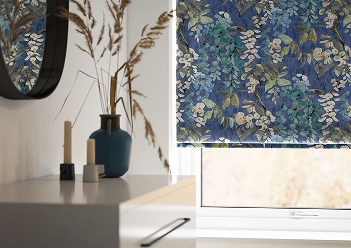 Wisteria, Marine - Roman Blind - Image 5